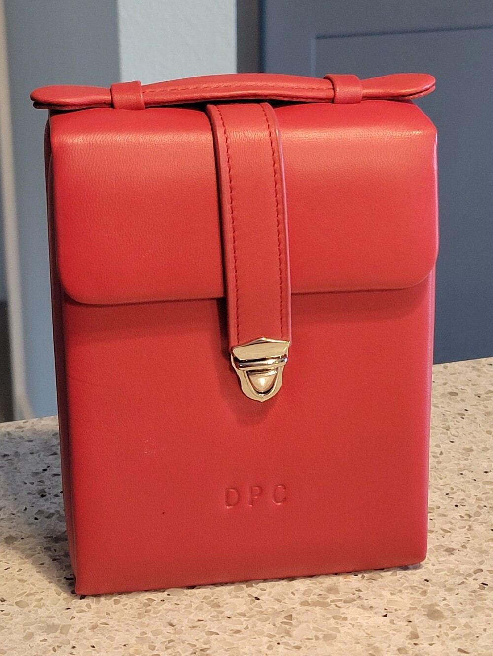 Royce New York Genuine Leather Luxe Jewelry Travel Case